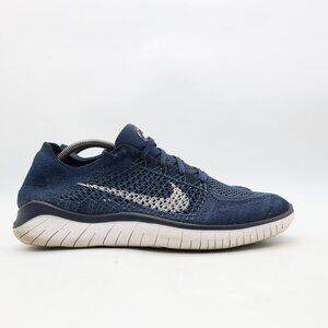 Nike Free RN Flyknit Shoes Men's 11.5 Blue White Trainer Running 942838-400
